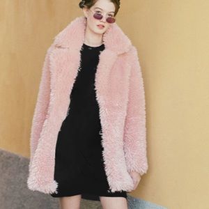 Pink Lucy Paris teddy jacket